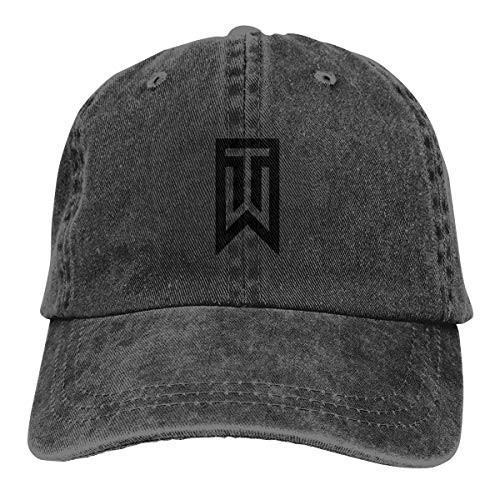 Trucker Cap Tiger Logo Woods Durable Baseball Cap-Adjustable Dad Hat Black