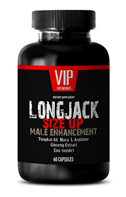 Testosterone Booster for Men Bulk - LONGJACK Size UP 2170Mg - Male Enhancement Supplement -with Maca- Tongkat Ali- L-Arginine- Ginseng and Zinc- - 1 Bottle 60 Capsules