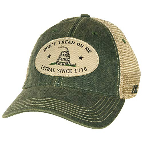 7.62 Design Don't Tread On Me Vintage Trucker Hat Olive 7.62 Design Don't Tread On Me Vintage Trucker Hat Olive