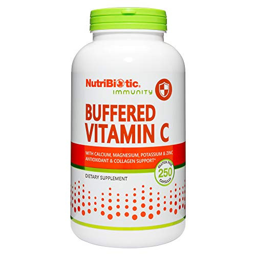 NutriBiotic Buffered Vitamin C 500 MG- 250 Caps | Pharmaceutical Grade Vitamin C with Calcium- Magnesium- Potassium- and Zinc for Antioxidant and Collagen Support | Non-GMO and Gluten Free NutriBiotic Buffered Vitamin C 500 MG- 250 Caps | Pharmaceutical Grade Vitamin C with Calcium- Magnesium- Potassium- and Zinc for Antioxidant and Collagen Support | Non-GMO and Gluten Free