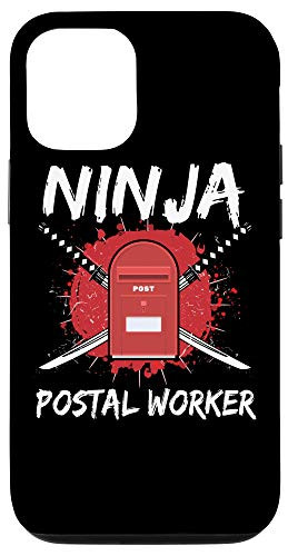 iPhone 12/12 Pro Vintage Ninja Postal Worker Mailbox Mailman Mail Service Case