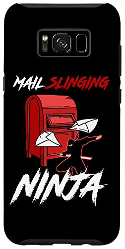 Galaxy S8Plus Funny Mail Slinging Ninja Mailbox Postal Service Mailman Case