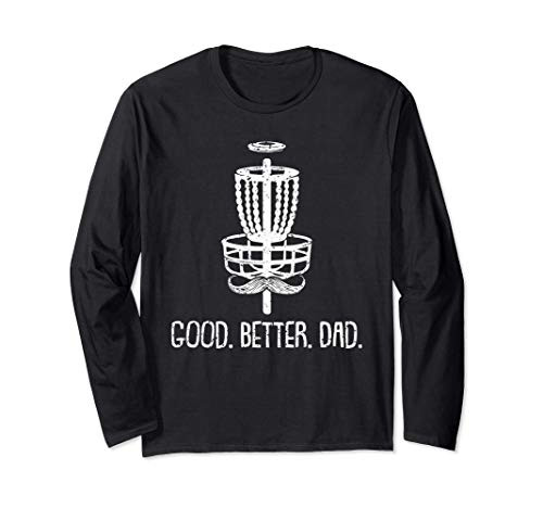 Disc Golf Dad Sport Cool Basket Golfing Frolf Frisbee Golfer Long Sleeve T-Shirt