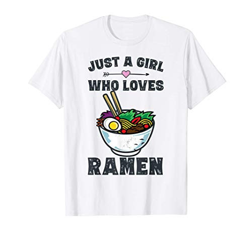 Funny Japanese Ramen Noodles Shirt Girls Anime Lovers Gifts T-Shirt