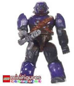 Mega Bloks HALO Purple Covenant Brute Minifigure  and  Weapon - Series 2