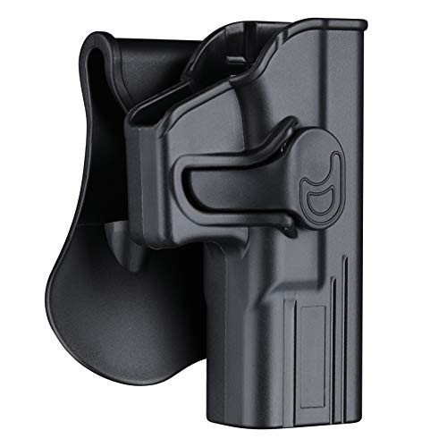 CYTAC OWB Holster for Glock 19 19X 23 32 -Gen 1-5- / Airsoft Glock 19 - Index Finger Released | Adjustable Cant | Autolock | Outside Waistband Carry | Lightweight -Right Handed CYTAC OWB Holster for Glock 19 19X 23 32 -Gen 1-5- / Airsoft Glock 19 - Index Finger Released | Adjustable Cant | Autolock | Outside Waistband Carry | Lightweight -Right Handed