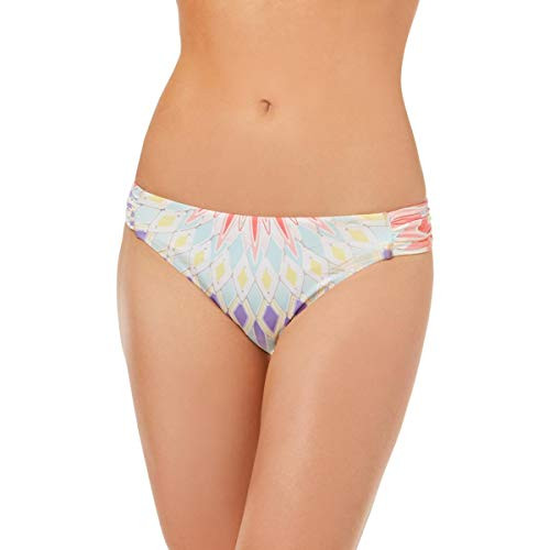 Bar III Womens Metallic Hipster Bikini Swim Bottom Blue XL