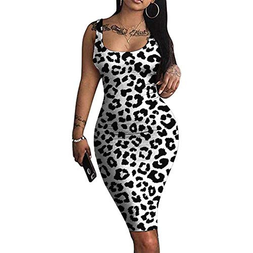 RusKVT Women's Sexy Bodycon Tank Dress Sleeveless Basic Midi Club Dresses Tie Dye Tights Cocktail Party Formal Dresses-D White-M- RusKVT Women's Sexy Bodycon Tank Dress Sleeveless Basic Midi Club Dresses Tie Dye Tights Cocktail Party Formal Dresses-D White-M-