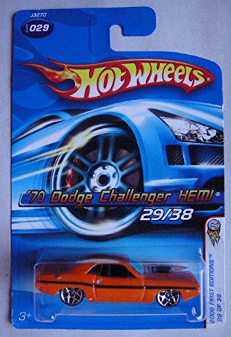 HOT WHEELS 2006 FIRST EDITIONS- ORANGE '70 DODGE CHALLENGER HEMI 29/38 HOT WHEELS 2006 FIRST EDITIONS- ORANGE '70 DODGE CHALLENGER HEMI 29/38