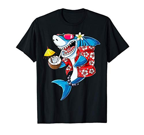 Shark Hawaiian Funny Aloha Hawaii Beach Jawsome Gifts Men T-Shirt