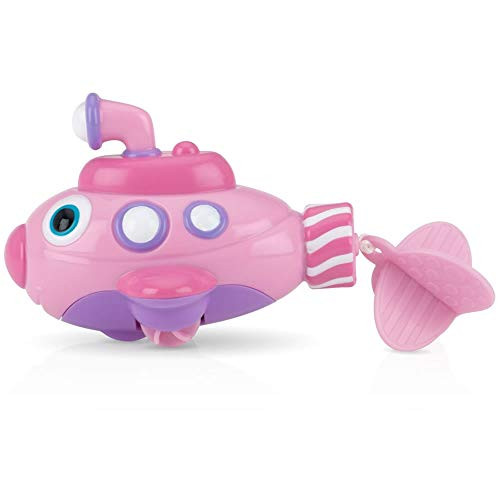Nuby Little Submarine Pull String Bath Toy- 6 Month Plus- Purple