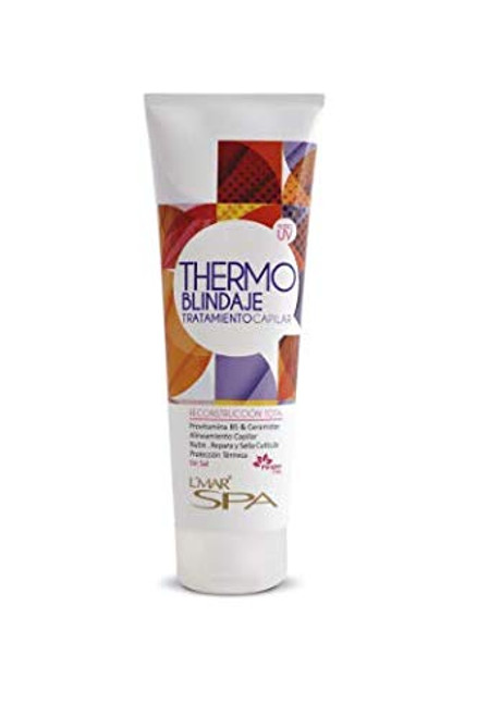 L'mar Spa Ultra Termo Blindaje Tratamiento Capilar Reconstruccion Total Sin Sal | Lmar Hair Treatment and Paraben Free 8.5oz-250ml -Thermo Shield | Blindaje- L'mar Spa Ultra Termo Blindaje Tratamiento Capilar Reconstruccion Total Sin Sal | Lmar Hair Treatment and Paraben Free 8.5oz-250ml -Thermo Shield | Blindaje-