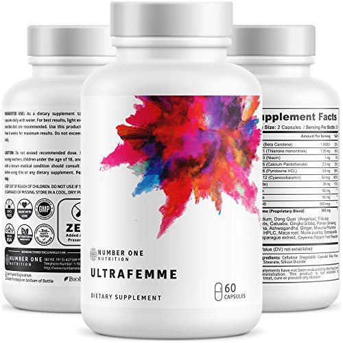 N1N Premium Female Enhancement Pills - -14 Potent Herbs-- Natural Mood  and  Energy Booster for Women- Balance Hormones- Horny Goat Weed- Ginseng- Maca Root- Dong Quai- PMS  and  Menopause Relief- 60 Veg Caps