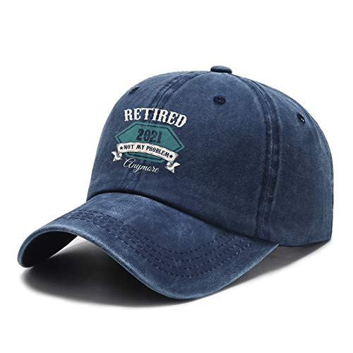 Retired 2021 Not My Problem Anymore Hat-Adjustable Baseball Cap Unisex Washable Cotton Trucker Cap Dad Hat Navy Retired 2021 Not My Problem Anymore Hat-Adjustable Baseball Cap Unisex Washable Cotton Trucker Cap Dad Hat Navy