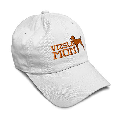 Speedy Pros Soft Baseball Cap Vizsla Mom Embroidery Twill Cotton Dad Hats for Men and Women Buckle Closure White Design Only Speedy Pros Soft Baseball Cap Vizsla Mom Embroidery Twill Cotton Dad Hats for Men and Women Buckle Closure White Design Only