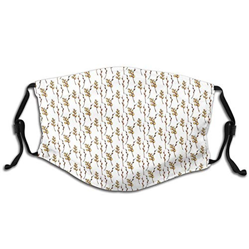 Windproof Activated Carbon mask Facial Decorations Continuous Nature Pattern with Spring Pussy-Willow Branch Face Mask Reusable Washable Masks Cloth M Windproof Activated Carbon mask Facial Decorations Continuous Nature Pattern with Spring Pussy-Willow Branch Face Mask Reusable Washable Masks Cloth M