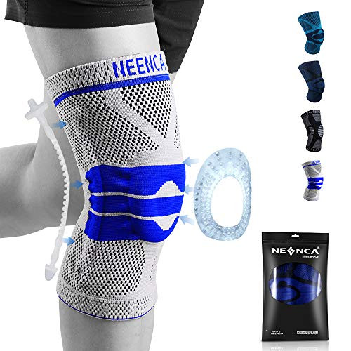 NEENCA Knee Brace-Knee Compression Sleeve Support with Patella Gel Pad  and  Side Spring Stabilizers-Medical Grade Knee Protector for Running-Meniscus Tear-Arthritis-Joint Pain Relief-ACL-Injury Recoveryus Tear-Arthritis-Joint Pain Relief-ACL-Injury