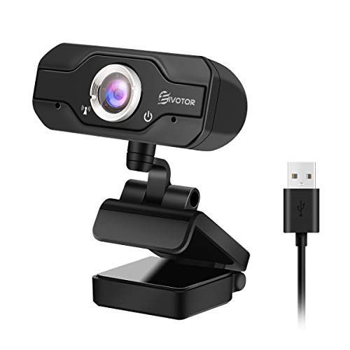1080P Webcam with Microphone- EIVOTOR HD Streaming USB Computer Webcam Plug and Play for PC Video Conferencing/Calling/Gaming- Laptop/Desktop Mac- Skype/YouTube/Zoom/Facetime