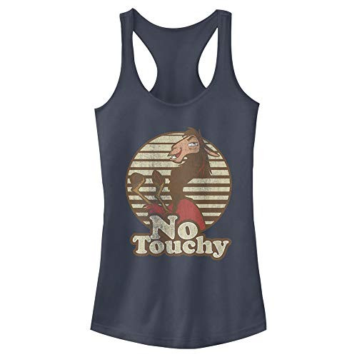 Fifth Sun Junior's Emporer's New Groove No Touchy Slim Fit- Scoop Hem Racerback Tank- Indigo- X-Small Fifth Sun Junior's Emporer's New Groove No Touchy Slim Fit- Scoop Hem Racerback Tank- Indigo- X-Small