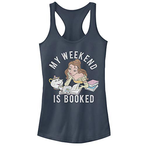Fifth Sun Junior's Disney Princess Booked Slim Fit- Scoop Hem Racerback Tank- Indigo- Medium Fifth Sun Junior's Disney Princess Booked Slim Fit- Scoop Hem Racerback Tank- Indigo- Medium