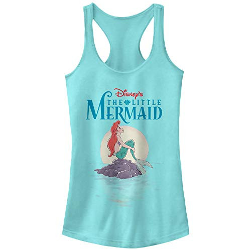 Fifth Sun Junior's Disney Princess Mermaid Colors Slim Fit- Scoop Hem Racerback Tank- Cancun- Small Fifth Sun Junior's Disney Princess Mermaid Colors Slim Fit- Scoop Hem Racerback Tank- Cancun- Small