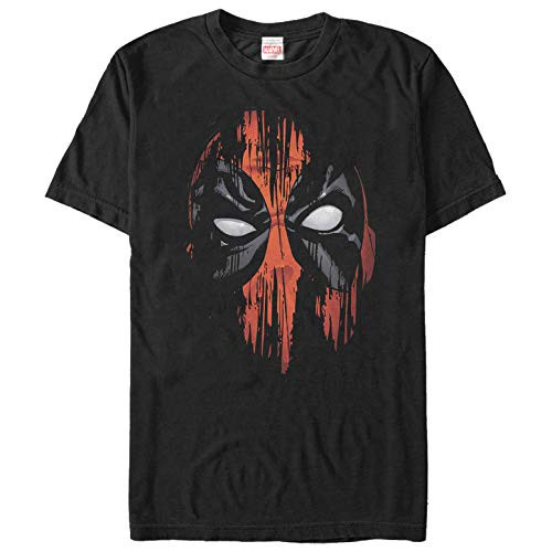 Men's Marvel Deadpool Streak Mask T-Shirt - Black - 4X Large
