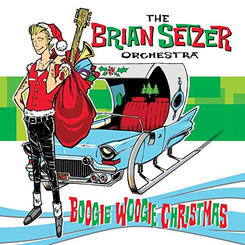 Boogie Woogie Christmas -Green  and  White Splatter Vinyl- Includes Download Card-