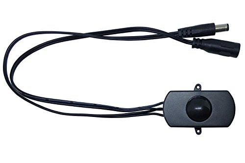 Poppidot PIR Motion Sensor Switch, DC 5V-24V 3A, Motion Activated for LED Light Bars, LED Strips, DC Barrel Cable, Automatic On/Off