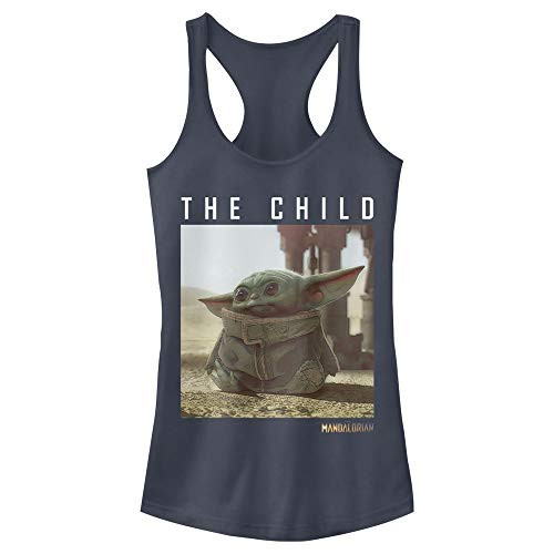 Fifth Sun Junior's The Mandalorian Green Child Slim Fit- Scoop Hem Racerback Tank- Indigo- X-Large Fifth Sun Junior's The Mandalorian Green Child Slim Fit- Scoop Hem Racerback Tank- Indigo- X-Large