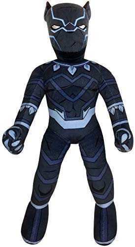 Marvel Super Hero Adventures Toddler Black Panther Plush Stuffed Pillow Buddy - Super Soft Polyester Microfiber- 22 inch -Official Marvel Product-