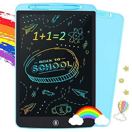 LCD Writing Tablet- Toddler Toys for 3 4 5 6 7 Years Old Boy Girls- 12 Inch Colorful Doodle Board Drawing Pads for Kids- Learning Educational Drawing Tablet Birthday Gift Toys for 4 Year Old Boys