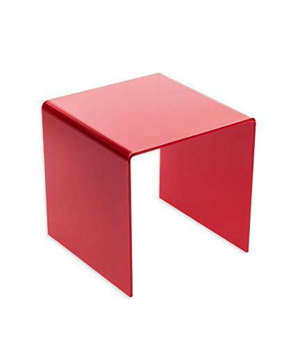 Source One Premium 6x6x6 Inch Square Acrylic Riser (Red)