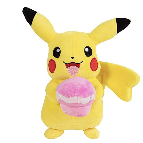 Pokemon Easter Pikachu Plush Stuffed Animal with Poke Puff Egg - 8inch - Great Easter Gift for Kids - Age 2Plus