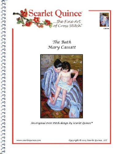 Scarlet Quince CAS004 The Bath by Mary Cassatt Counted Cross Stitch Chart- Regular Size Symbols
