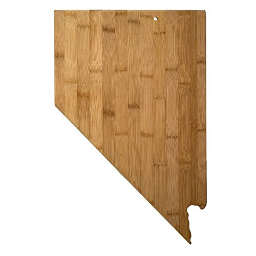 Totally Bamboo Nevada State Shaped Bamboo Serving  and  Cutting Board