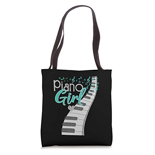 Childrens Kids Pianist Player Gift Piano Musician Piano Girl Tote Bag