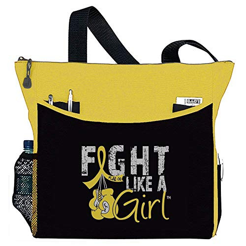 Fight Like a Girl Boxing Glove Tote BaginchDakotainch in Yellow for Endometriosis Bladder Cancer Hydrocephalus Sarcoma -Assorted Colors- Fight Like a Girl Boxing Glove Tote BaginchDakotainch in Yellow for Endometriosis Bladder Cancer Hydrocephalus Sarcoma -Assorted Colors-