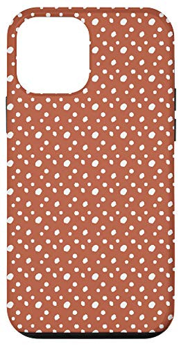 iPhone 12 mini White Mango Orange - Dalmation Animal Print Spot Pattern Case