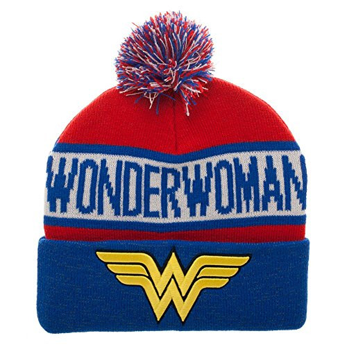 Bioworld Wonder Woman Reflective Cuff Beanie