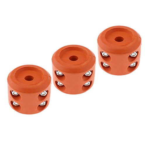 3pcs Rubber Winch Stopper Cable Saver with Wrench for ATV UTV Winches - Prevent Pulling- Bouncing  and  Fraying - Orange