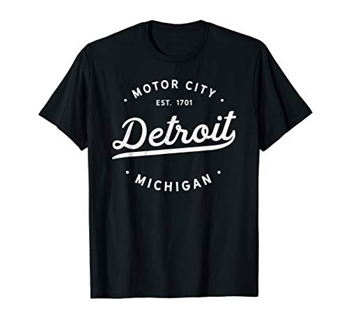 Classic Retro Vintage Detroit Michigan Motor City T-Shirt