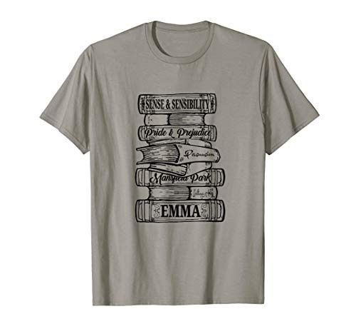 Jane Austen  and  Mr. Darcy Book Club Fans Quotes Collectors T-Shirt