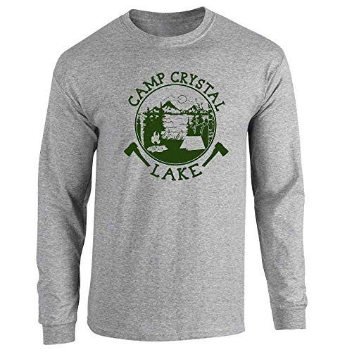 Pop Threads Camp Crystal Lake Counselor T Shirt Horror Costume Sport Grey L Full Long Sleeve Tee T-Shirt Pop Threads Camp Crystal Lake Counselor T Shirt Horror Costume Sport Grey L Full Long Sleeve Tee T-Shirt