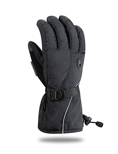 Ski Gloves Snowboard Snowmobile Waterproof Windproof 3M Thinsulate Winter Warm Snow Gloves-L-