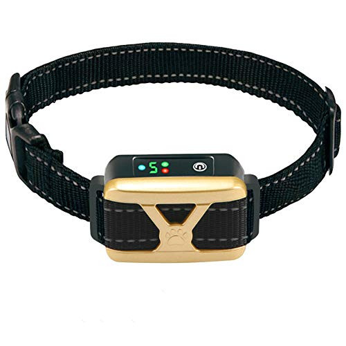 Dog Bark Collar - Rechargeable Bark Collar 5 Adjustment Modes for Small Medium Large Dogs- Humane Anti Barking Collar with Beep Vibration and Shock