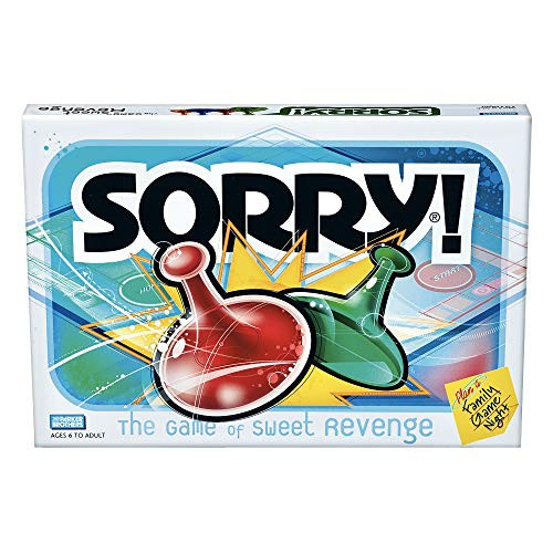 Hasbro Gaming Sorry Parker Brothers Family Board Game for 2 to 4 Players Ages 6 and Up -Amazon Exclusive- Hasbro Gaming Sorry Parker Brothers Family Board Game for 2 to 4 Players Ages 6 and Up -Amazon Exclusive-
