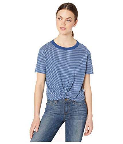 RVCA womens Radley Knot Tee T Shirt- Federal Blue- Medium US