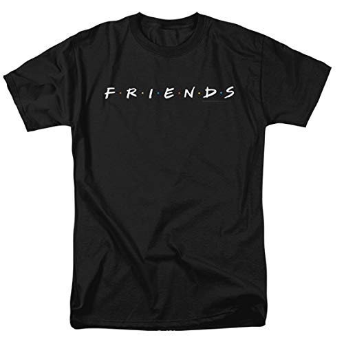 Popfunk Friends TV Show Logo Black T Shirt  and  Stickers -Medium-