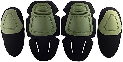 SportPro cm Protective Combat Knee and Elbow Pads Pack for G3 Pants  Olive Drab