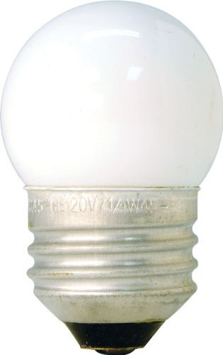 GE 41267 -10-Pack- 7.5-Watt White S11 1CD Incandescent Night Light Bulb- Soft White- S11 Shape- 39 Lumens- E26 Medium Base